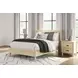 Cabinella Tan Full Platform Bed with No Headboard