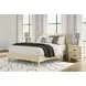 Cabinella Tan Queen Platform Bed with No Headboard