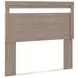 Flannia Warm Gray Full Panel Headboard