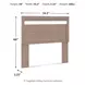 Flannia Warm Gray Full Panel Headboard