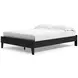Finch Matte Black Queen Platform Bed