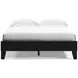 Finch Matte Black Queen Platform Bed
