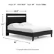 Finch Matte Black Queen Panel Headboard