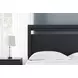 Finch Matte Black Queen Panel Headboard