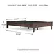 Calverson Mocha Platform Full Bed