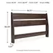 Calverson Mocha Queen Panel Headboard