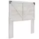 Shawburn Whitewash Full Crossbuck Panel Headboard