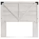 Shawburn Whitewash Full Crossbuck Panel Headboard
