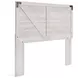 Shawburn Whitewash Queen Crossbuck Panel Headboard