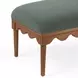 Oodle Green Performance Fabric Upholstered Accent Bench