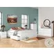 Onita White King Platform Bed with 2 Side Storage