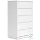 Onita White Platform Bedroom Set with 1 Side Storage