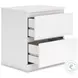 Onita White Platform Bedroom Set with 1 Side Storage