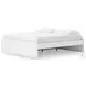 Onita White King Platform Bed with 1 Side Storage