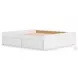 Onita White King Platform Bed with 1 Side Storage