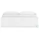 Onita White King Platform Bed with 1 Side Storage