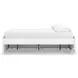 Onita White King Platform Bed with 1 Side Storage