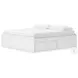 Onita White King Platform Bed with 2 Side Storage