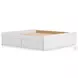 Onita White King Platform Bed with 2 Side Storage