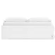 Onita White King Platform Bed with 2 Side Storage