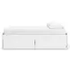 Onita White King Platform Bed with 2 Side Storage