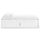 Onita White King Platform Bed with 2 Side Storage