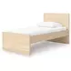Onita Natural Twin Panel Platform Bed