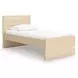 Onita Natural Twin Panel Platform Bed