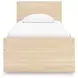 Onita Natural Twin Panel Platform Bed