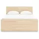 Onita Natural Panel Storage Platform Bedroom Set with 2 Drawers