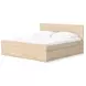 Onita Natural Queen Panel Platform Storage Bed with 4 Drawers