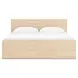 Onita Natural Panel Storage Platform Bedroom Set with 4 Drawers