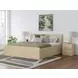 Onita Natural Panel Storage Platform Bedroom Set with 4 Drawers