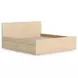 Onita Natural King Panel Platform Storage Bed with 2 Drawers