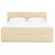 Onita Natural King Panel Platform Storage Bed with 2 Drawers