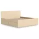 Onita Natural King Panel Platform Storage Bed with 4 Drawers