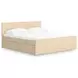 Onita Natural King Panel Platform Storage Bed with 4 Drawers