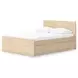 Onita Natural Full Panel Platform Storage Bed with 4 Drawers