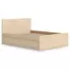 Onita Natural Full Panel Platform Storage Bed with 4 Drawers