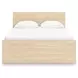 Onita Natural Full Panel Platform Storage Bed with 4 Drawers