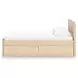 Onita Natural Full Panel Platform Storage Bed with 4 Drawers