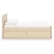 Onita Natural Full Panel Platform Storage Bed with 4 Drawers