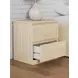 Onita Natural Panel Storage Platform Bedroom Set with 2 Drawers