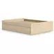 Onita Natural Queen Platform Storage Bed with 4 Drawers