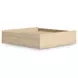 Onita Natural King Platform Storage Bed with 2 Drawers