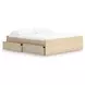 Onita Natural King Platform Storage Bed with 2 Drawers