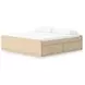 Onita Natural King Platform Storage Bed with 4 Drawers
