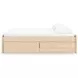 Onita Natural King Platform Storage Bed with 4 Drawers