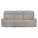 Traxton Jasper Taupe 92" Zero Gravity Triple Power Reclining Sofa with USB Charging