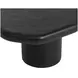 Della Black Free Form Small Concrete Top Outdoor Cocktail Table